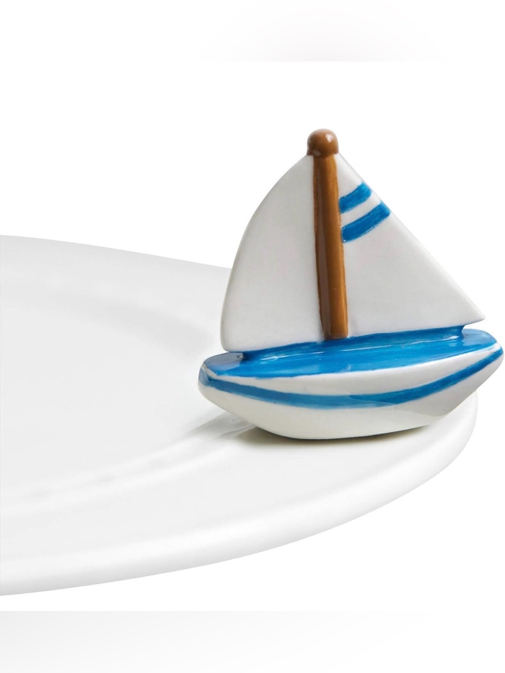 Nora Fleming ~ “Sail Me Away” Sailboat Mini (Retired)